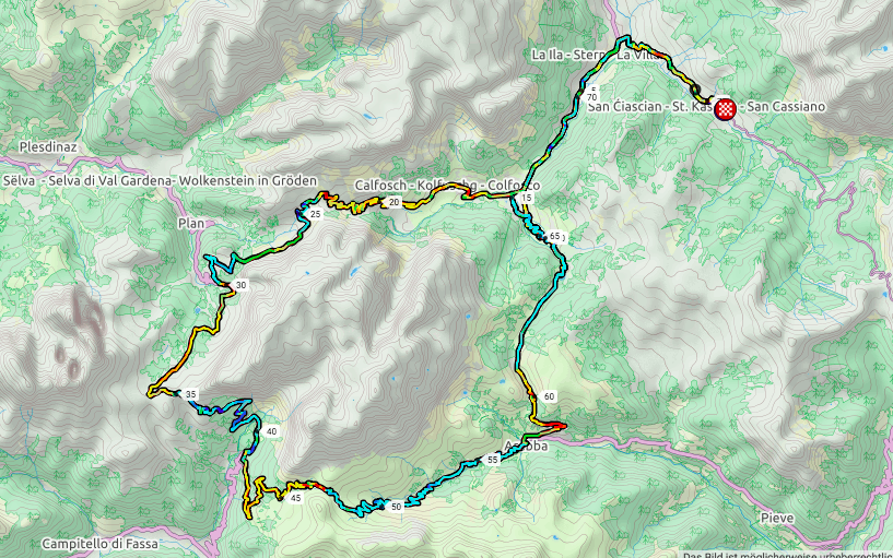 Мій маршрут Sellaronda Bike Day 2018