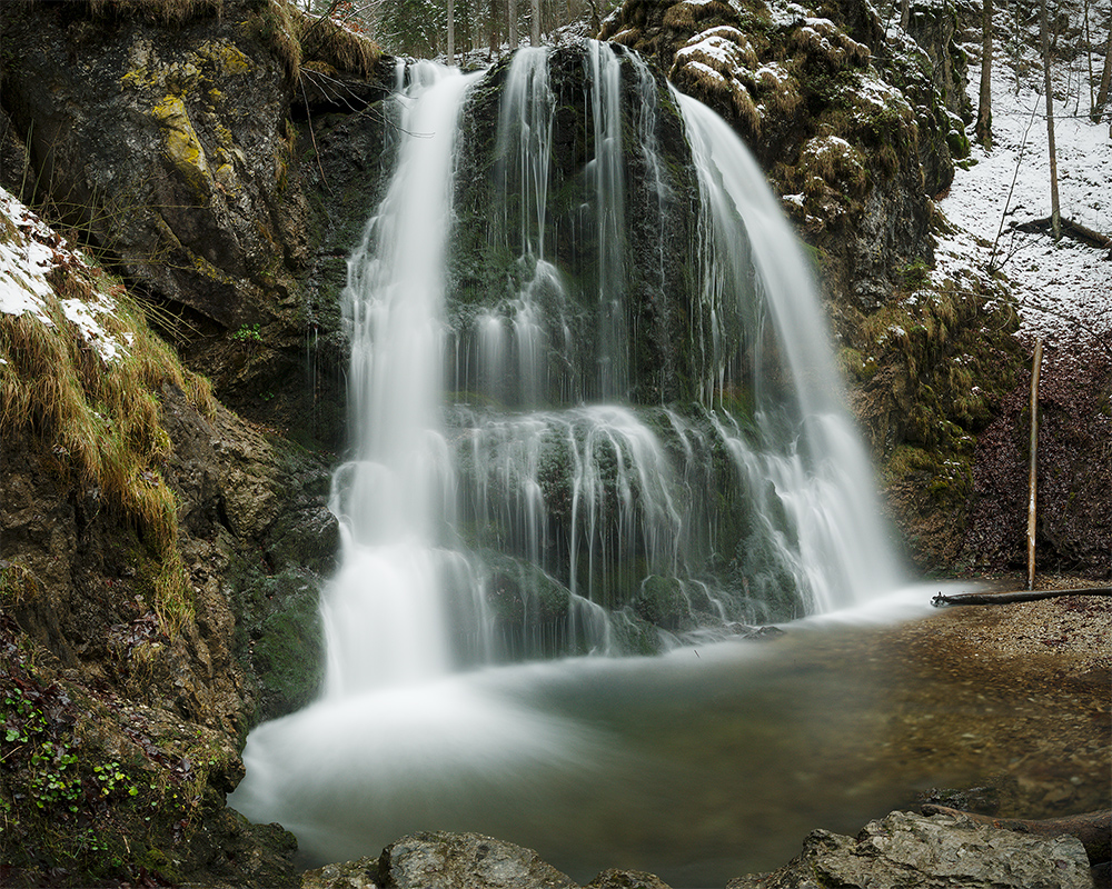 Josefstaler Wasserfälle, Bayern. Deutschland © 2020 Alex Nedovizii