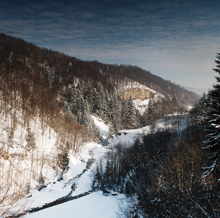 Вид на долину Бухтівця зверху © 2012 Alex Nedoviziy